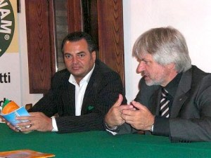 Arezerello di Piove di Sacco, 11/10/11, Fabrizio Stelluto presidente ARGAV e Maurizio Conte assessore Ambiente Regione Veneto