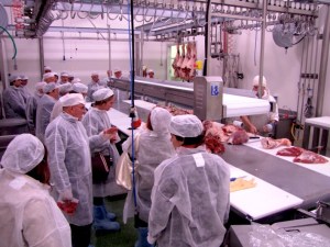 5/5/11, Piove di Sacco (Pd), visita soci azienda Dimensione Carne, fasi lavorazione