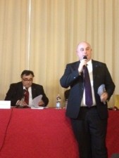 da sx Ruffato Malinverni (in piedi) Trentin (in blu)