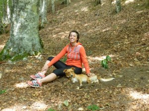 Francesca Panizzolo con la sua cagnetta Luna