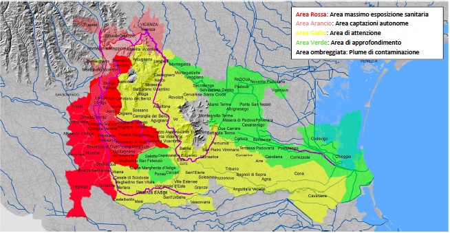 Area Impatto sanitario PFAS Veneto