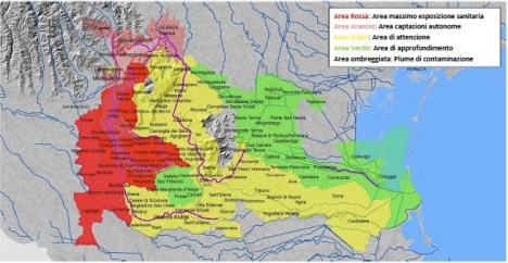 Area Impatto sanitario PFAS Veneto