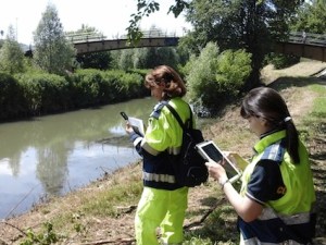 Esercitazione nel Parco Retrone a Vicenza