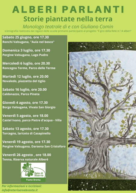 Alberi parlanti calendario al 10 giugno 2022